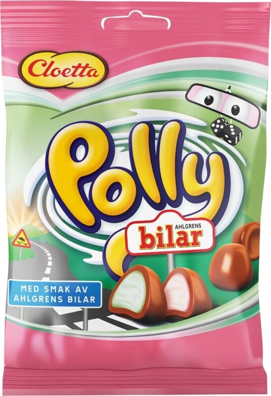 Polly Bilar - Guimauves enrobées de chocolat — Polly, bonbons suédois