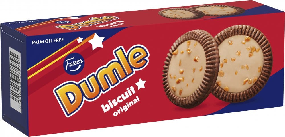 Biscuits Fazer Dumle Original au caramel et chocolat