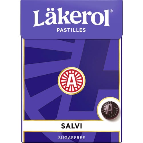 Pastilles Läkerol Salvi sans sucre  — Läkerol, bonbons suédois