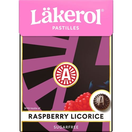Pastilles Läkerol Framboise-Réglisse sans sucre Läkerol