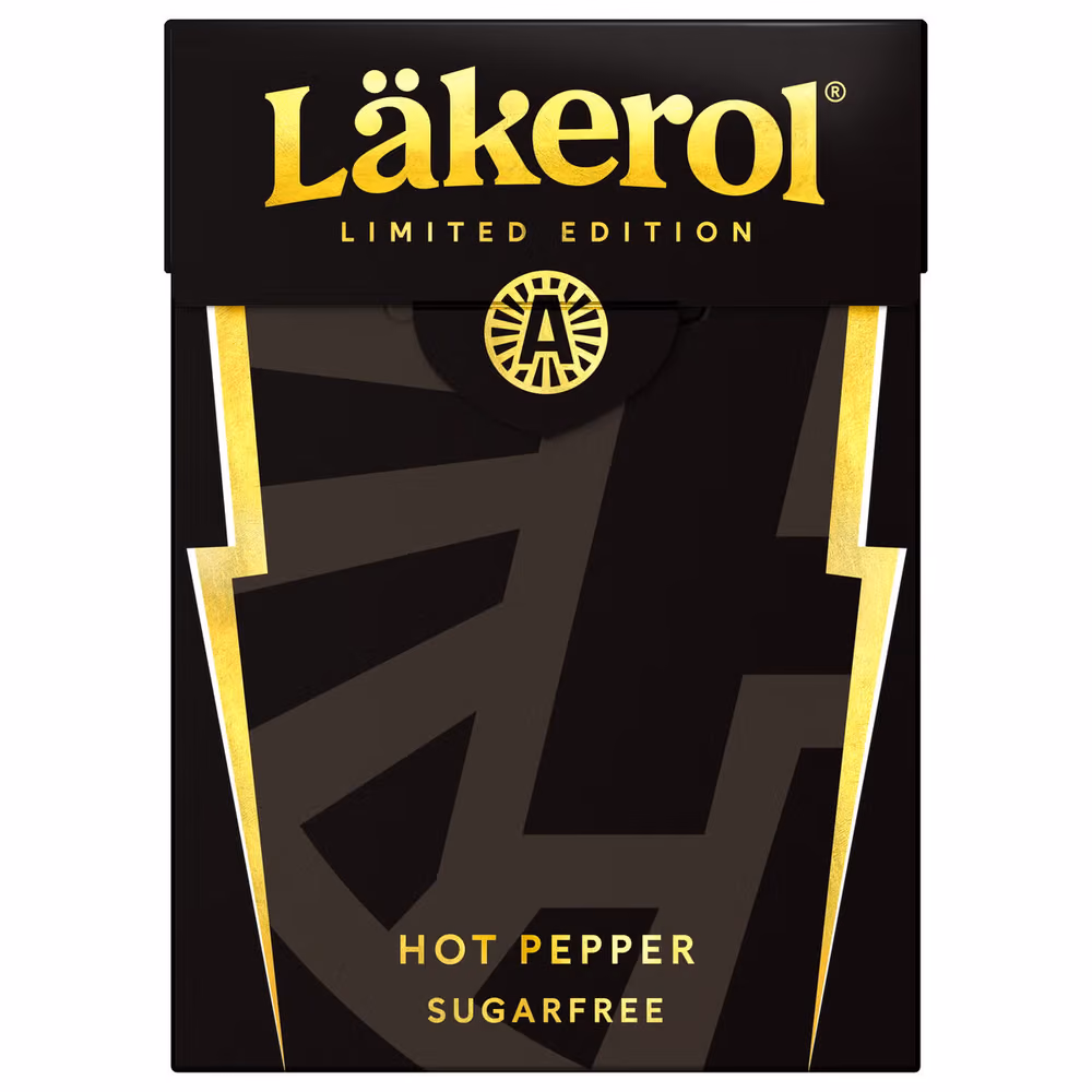 Läkerol Hot Pepper - Pastilles Réglisse Piment — Läkerol, bonbons suédois