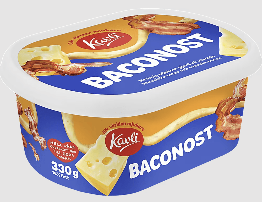Fromage à tartiner au Bacon Kavli — Kavli, fromages & tartinables suédois
