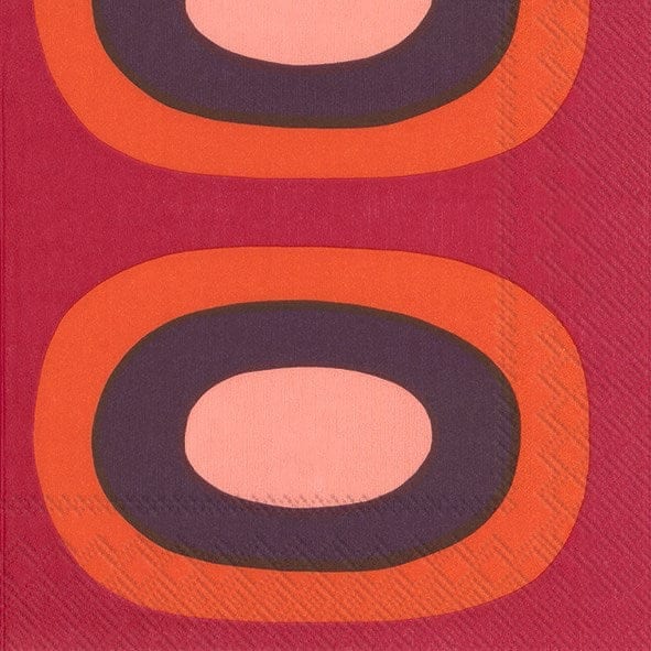 Serviettes en papier Marimekko Melooni Bordeaux
