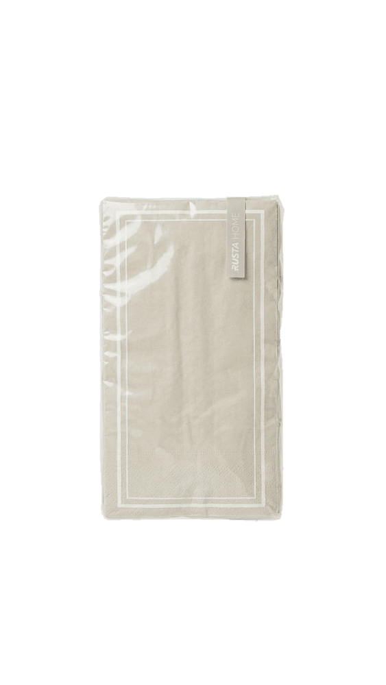 Serviettes en papier Stripe Beige