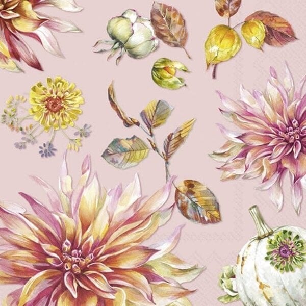 Serviettes en papier Dahlia Dream Pink